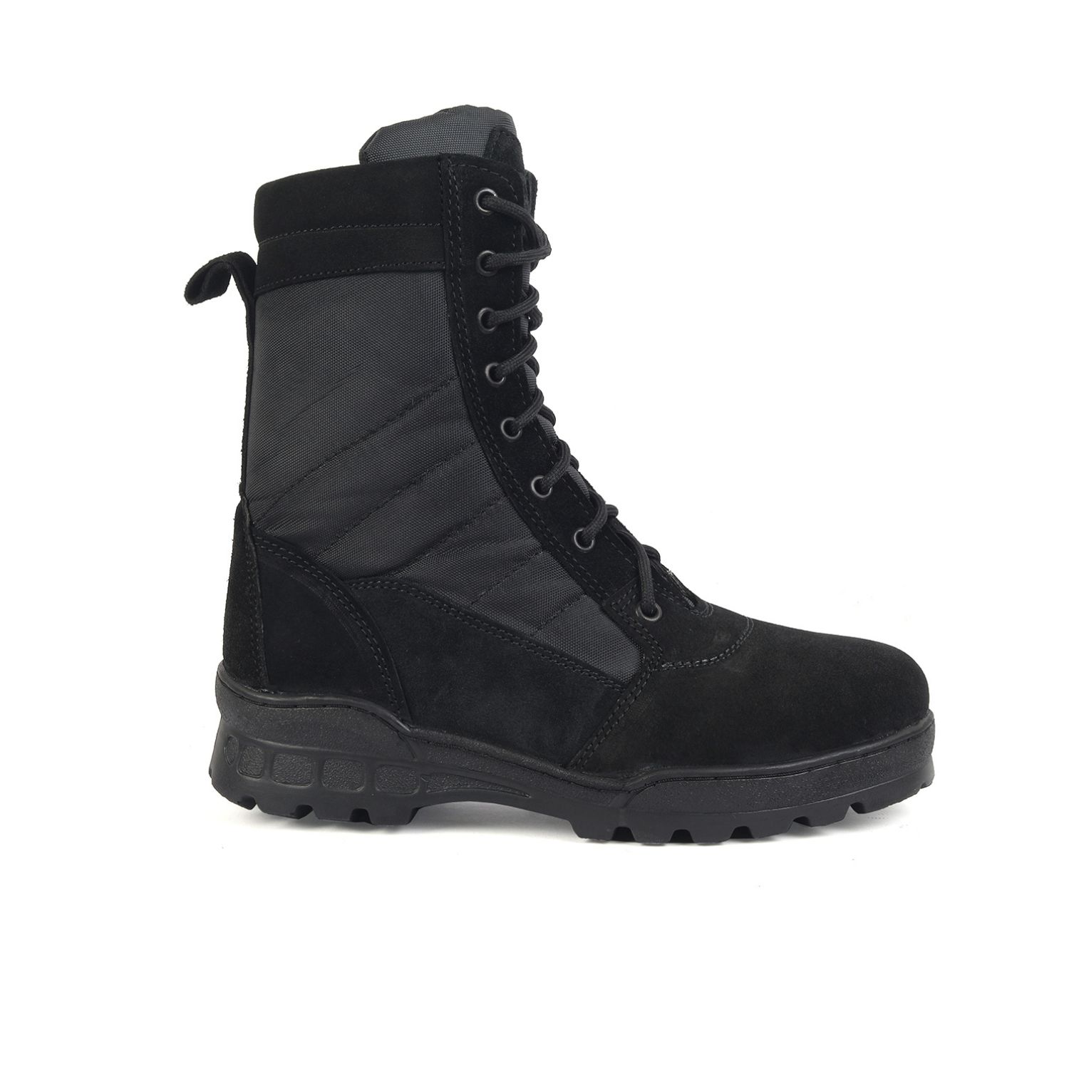 XHUGOY 0016 Military Men's High Ankle Suede Leather Combat Boots With Zip - Image 4