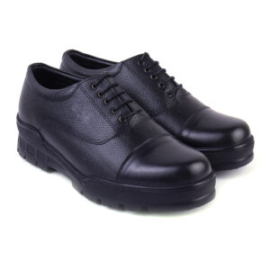 1009 Lace-up Tan/Black Leather Oxford Light Weight Police Shoes