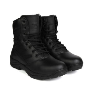 XHUGOY Military Combat Boots FOR MEN IN BLACK COLOUR 008