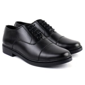 8822 Lace-up Tan/Black Oxford Formal|Dress|Police Shoes