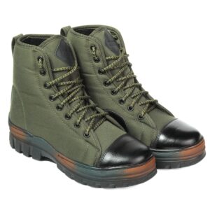 XHUGOY JB-2 Men's Green Jungle Warrior Boots PU High Ankle