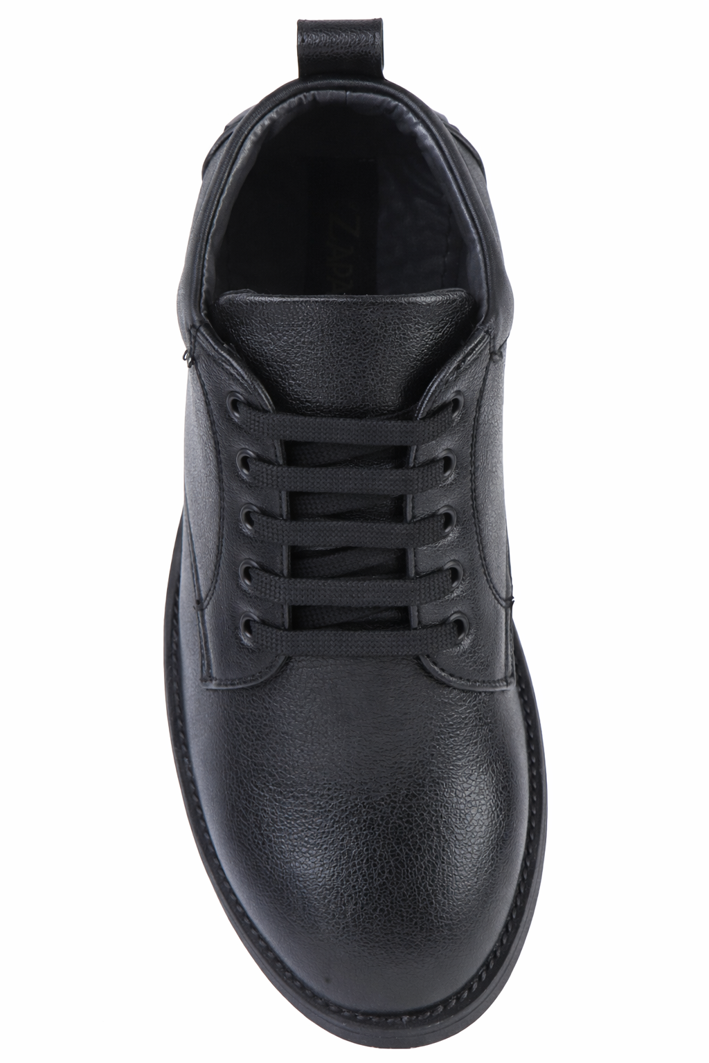 XHUGOY Men's Black Lace-Up Ankle Boots, Faux Leather, Formal Style, Pointed Toe SIZE 5 TO 11 - Image 5