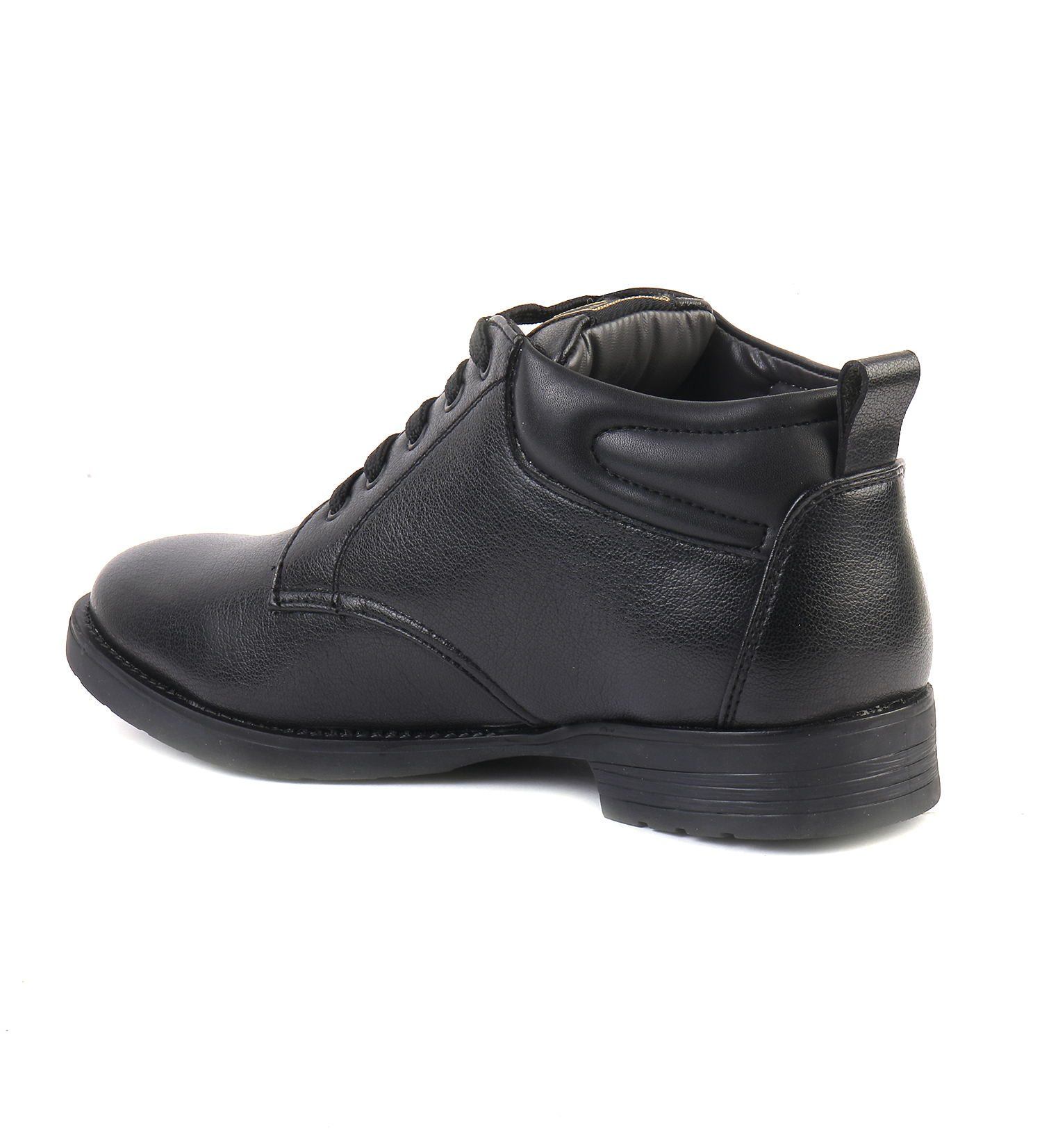 XHUGOY Men's Black Lace-Up Ankle Boots, Faux Leather, Formal Style, Pointed Toe SIZE 5 TO 11 - Image 7