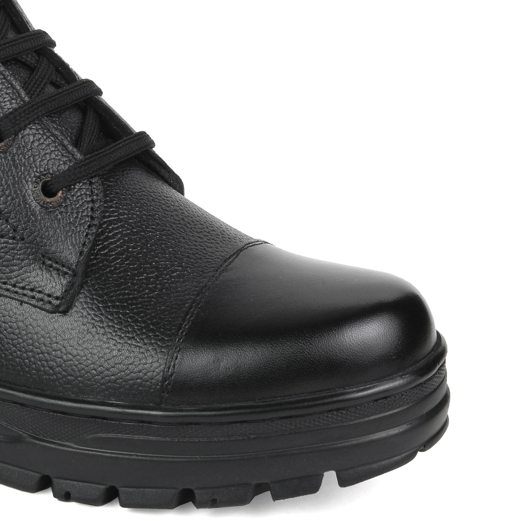 XHUGOY CHAIN LACE-UP COMBAT POLICE DMS BOOT BLACK/TAN SIZE 5-12 FOR MEN - Image 8